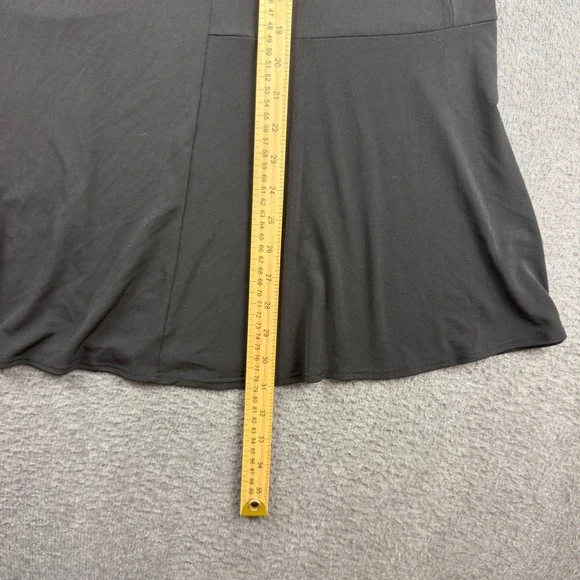 Chico's Maxi Skirt Women Size 0 Black Travelers Elastic Waist Flared Long - Picture 3 of 5